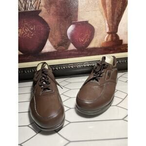 SAS Time Out Tripad Comfort Brown Leather Lace Up Walking Shoes Men's 14 M